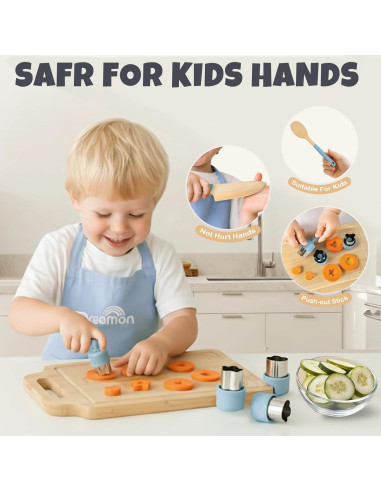Juego de Cocina de Madera Dreamon 29 PCS para Niños 3+ Años