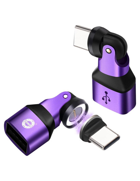 Adaptador Magnético USB C a USB 2.0 2 Paquete 180 EndlesShine Adaptador Magnético USB C a USB 2.0 2 Paquete 180 EndlesShine