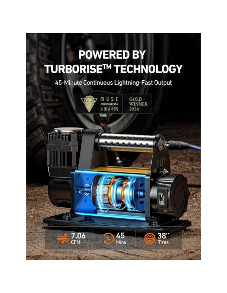 Compresor de Aire AstroAI T6 12V 7.06 CFM Inflador Neumáticos Compresor de Aire AstroAI T6 12V 7.06 CFM Inflador Neumáticos