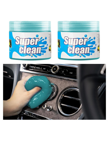 Gel de limpieza para automóviles QZTYTY 2PCS - Color Azul