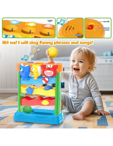 Juguete Musical Interactivo AuroTops para Niños 1-2 Años Juguete Musical Interactivo AuroTops para Niños 1-2 Años