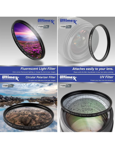 Lente Telefoto Manual Ultimaxx 420-800mm f/8.3-16 para Canon