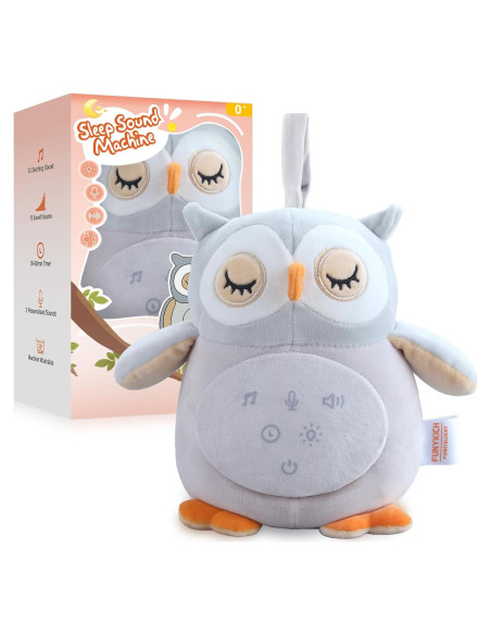 Máquina de Sonido para Bebés FUNYKICH Búho Recargable 12 Sonidos Máquina de Sonido para Bebés FUNYKICH Búho Recargable 12 Sonidos