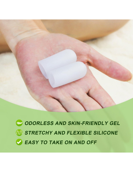 Protectores de Dedos de Silicona Niupiour - 14 Paquetes Medianos Protectores de Dedos de Silicona Niupiour - 14 Paquetes Medianos