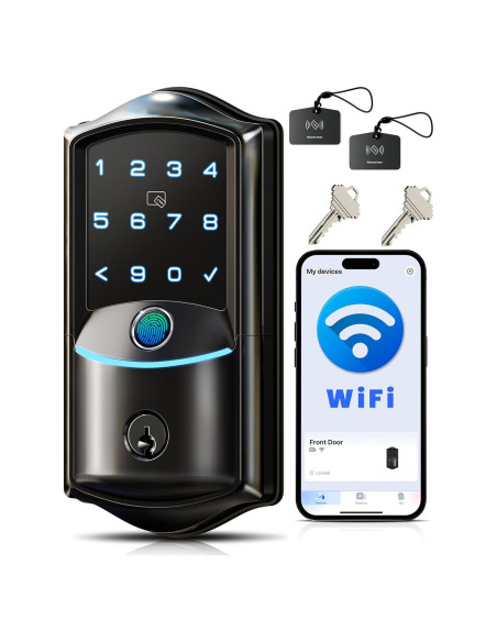 Cerradura Inteligente Veise VE027 con Wi-Fi y Control Remoto Cerradura Inteligente Veise VE027 con Wi-Fi y Control Remoto