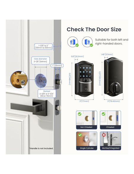 Cerradura Inteligente Veise VE027 con Wi-Fi y Control Remoto Cerradura Inteligente Veise VE027 con Wi-Fi y Control Remoto