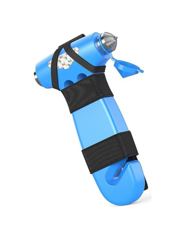 Martillo de Seguridad Beetoo 3 en 1 para Automóviles Azul