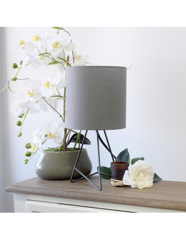 Lámpara de mesa Simple Designs LT2066-GOG-LB gris LED 60W