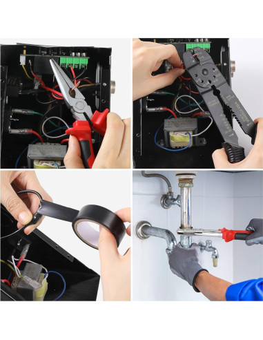 Kit de Herramientas TLGREEN 218 Piezas con Estuche Rojo