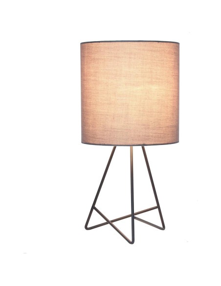 Lámpara de mesa Simple Designs LT2066-GOG-LB gris LED 60W Lámpara de mesa Simple Designs LT2066-GOG-LB gris LED 60W