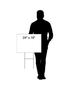 Señal de Patio Doble Cara Work House 45.7x61 cm Resistente UV 2