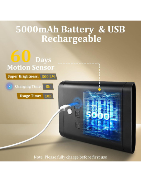 Apliques de Pared Inalámbricos Eneru con Sensor de Movimiento - Paquete de 2 Apliques de Pared Inalámbricos Eneru con Sensor de Movimiento - Paquete de 2