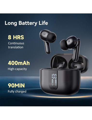 Auriculares Traductores ACODO Z5 3-en-1 150 Idiomas Bluetooth