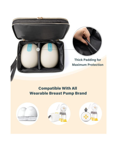 Bolsa de Almacenamiento para Extractor de Leche EliteMama - Negro