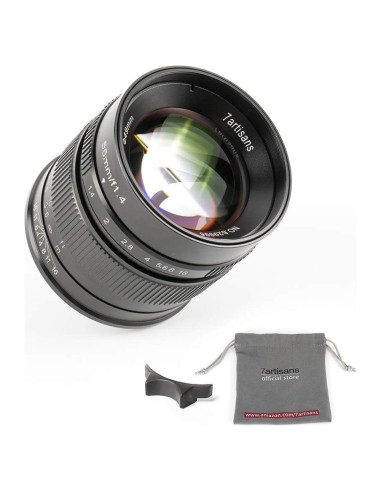 Lente 7artisans 55mm F1.4 Manual para Cámaras M4/3