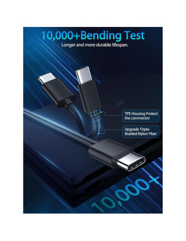 Cable de Micrófono USB C 200cm Asobilor Compatible Logitech