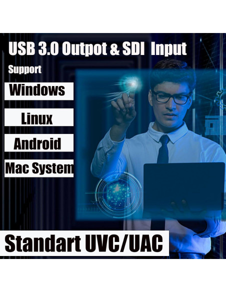 Tarjeta de Captura HDMI y SDI a USB3.0 ATCCPYDM S2U-L 1080P 60FPS Tarjeta de Captura HDMI y SDI a USB3.0 ATCCPYDM S2U-L 1080P 60FPS