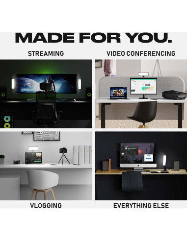 Kit de Luz Portátil FUSE MRK1 para Webcam - Ajustable USB-C