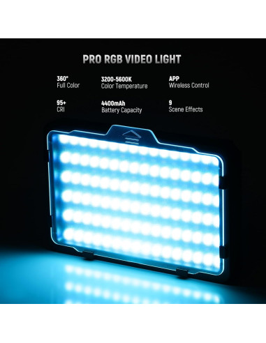 Luz de Video RGB NEEWER RGB176 con Batería 4300mAh LED