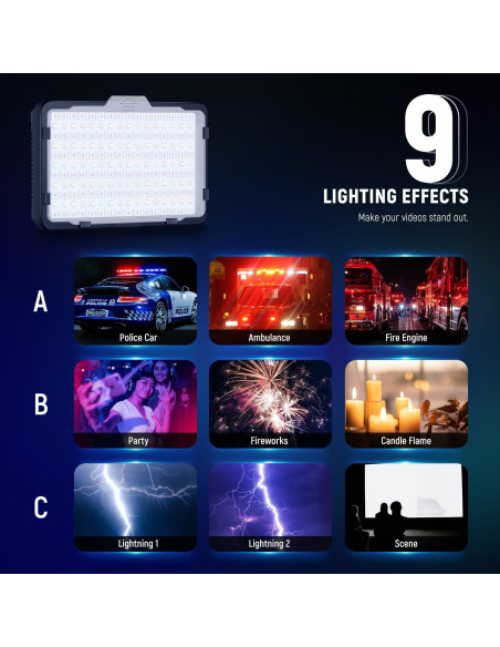 Luz de Video RGB NEEWER RGB176 con Batería 4300mAh LED Luz de Video RGB NEEWER RGB176 con Batería 4300mAh LED