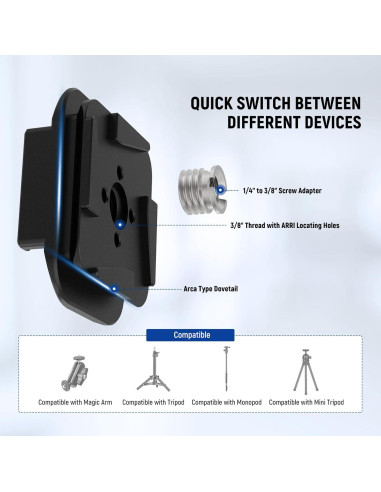 Kit Adaptador Montaje Correa Mochila NEEWER para GoPro y DJI