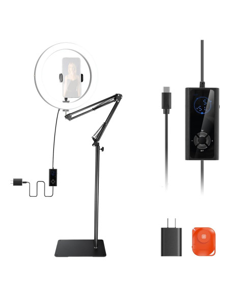 Luz de Anillo LED NEEWER 30cm 24W Bi Color Soporte Ajustable