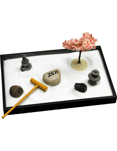 Kit de Decoración de Mesa Mini Jardín Zen Nature's Mark 20.32x12.7 cm