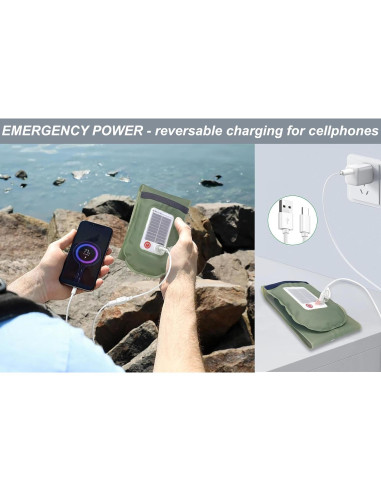 Linterna Inflable Solar ZTARX STS86 - 4 Modos, IP66, 4000mAh