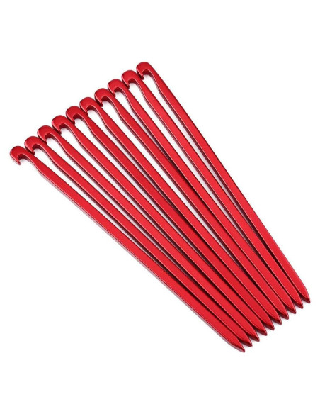 Estacas de Tienda de Aluminio Big Agnes 16cm 10Pcs Rojo Estacas de Tienda de Aluminio Big Agnes 16cm 10Pcs Rojo