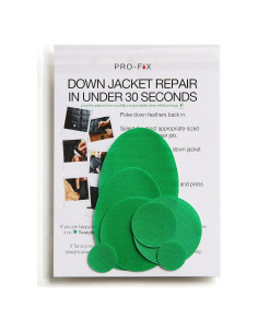 Kit de Parches Reparadores DJR Verde Medio - Nylon Ripstop