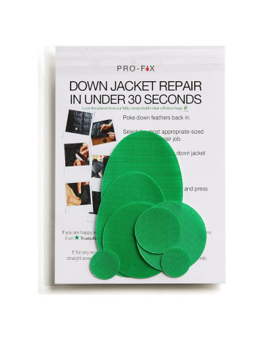 Kit de Parches Reparadores DJR Verde Medio - Nylon Ripstop