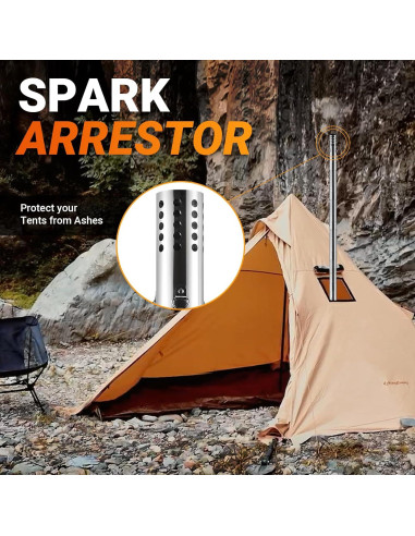 Estufa de Camping KingCamp KA2418 Plegable 11.8 kg