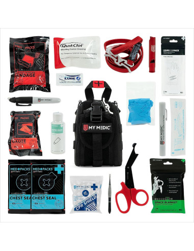 Kit de Primeros Auxilios Mi Medic TFAK - 35 Elementos - Negro