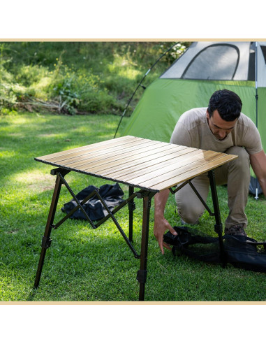 Mesa Plegable de Camping Arrowhead 99 cm Aluminio Ajustable