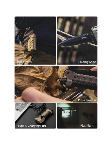 VIPERADE VAK6-S Multitool Supervivencia Cuchillo Linterna LED VIPERADE VAK6-S Multitool Supervivencia Cuchillo Linterna LED