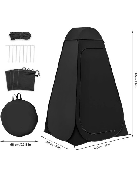 Carpa de Ducha GOLDCAMP Pop-Up 120x120x190 cm Camping Carpa de Ducha GOLDCAMP Pop-Up 120x120x190 cm Camping