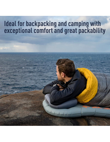 Sistema de Sueño Sea to Summit: Colchoneta Camp Plus SI y Almohada Aeros
