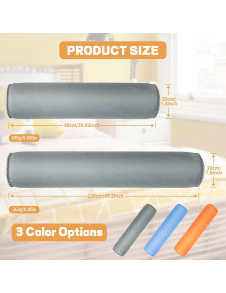 Almohada Corporal Inflable EULANT 120cm Gris para Adultos Almohada Corporal Inflable EULANT 120cm Gris para Adultos