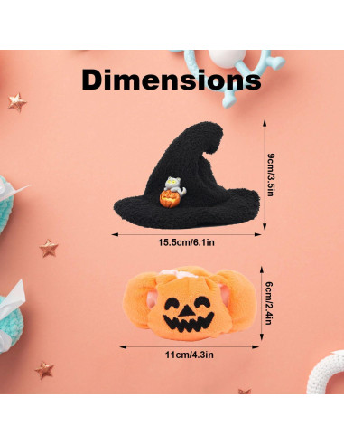 Conjunto de Ropa para Muñeca 17cm Tinoaly Calabaza Halloween