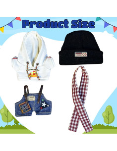 Conjunto de Ropa para Muñeca 17cm GerdfeiTawtab Bosque Blanco 2