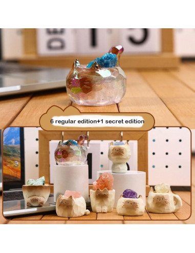 Caja Sorpresa Figuras Gato Cristal Diamante - Bontoujour