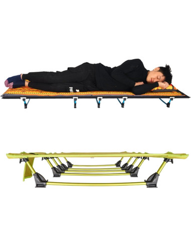 Cama de Camping Plegable ONETOS Ultraligera 150kg Beige
