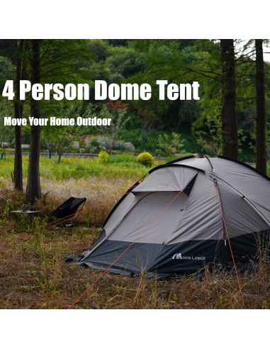 Tienda de Camping MOON LENCE para 4 Personas Impermeable Doble Capa