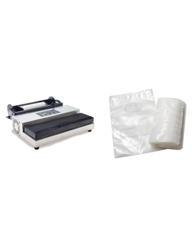 Sellador al Vacío LEM MaxVac 500 + Bolsas 20 x 30 cm 100 Unidades
