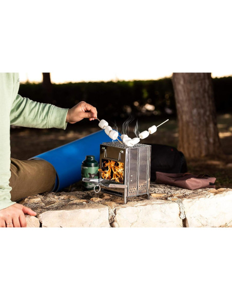 Estufa de Campamento Plegable Zento Deals Acero Inoxidable 0.93kg Estufa de Campamento Plegable Zento Deals Acero Inoxidable 0.93kg