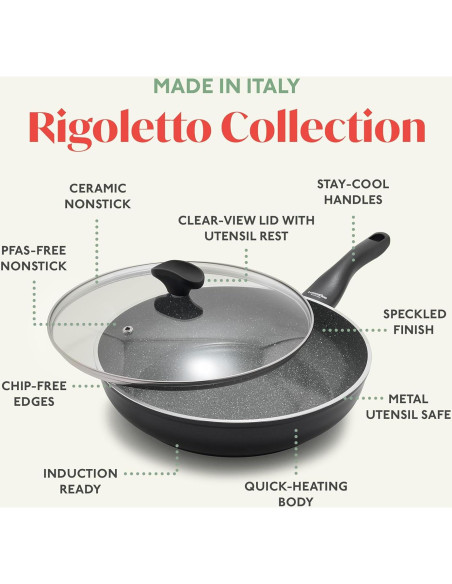 Sartén Antiadherente Lumenflon Rigoletto 3.1QT con Tapa Sartén Antiadherente Lumenflon Rigoletto 3.1QT con Tapa