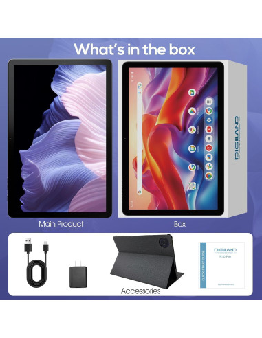 Tableta Android DigiLand 10.1" G80 Octa-Core 12GB/128GB Gris