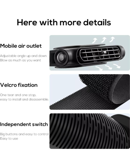 Ventilador de Coche USB DAHUA ZUNWEI 2PCS, 3 Velocidades, Negro Ventilador de Coche USB DAHUA ZUNWEI 2PCS, 3 Velocidades, Negro