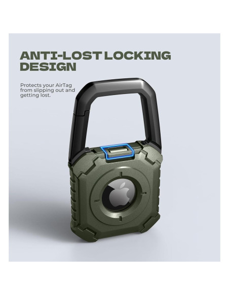 Funda DEXNOR para Apple AirTag Verde, a Prueba de Golpes Funda DEXNOR para Apple AirTag Verde, a Prueba de Golpes