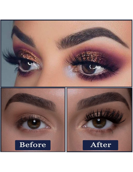 Pestañas Magnéticas 3D 7C SevenCrown - 10 Pares Reutilizables Pestañas Magnéticas 3D 7C SevenCrown - 10 Pares Reutilizables